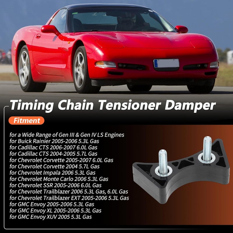 TUCKBOLD 2 Set Timing Chain Tensioner Damper for Chevy Corvette Tahoe Impala Avalanche Silverado Timing Chain Tensioner with Bolt Fits 4.8L 5.3L 6.0L 6.2L LS Engines No.12588670/12570511 - Image 2